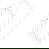 Mexen Kioto-X L душ-стена Walk-in 100 x 200 см, прозрачно 10 мм, хром - 800-100-107-01-00-X
