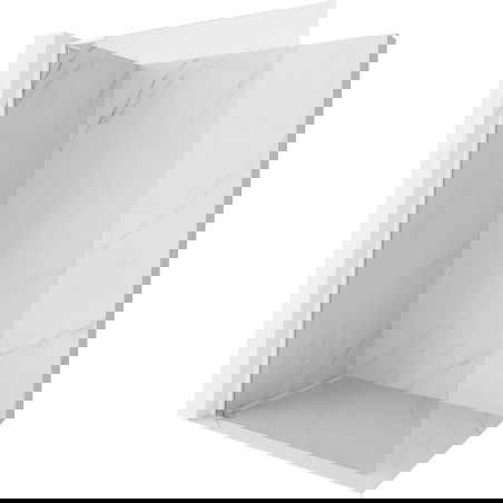 Mexen Kioto-X L Душ екран Walk-in 90 x 200 см, прозрачен 10 мм, бял - 800-090-107-20-00-X