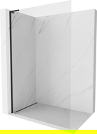 Mexen Kioto-X L стена за душ Walk-in 70 x 200 cm, прозрачна 10 mm, черна - 800-070-107-70-00-X