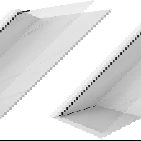 Mexen Kioto-X L душ-преграда Walk-in 110 x 200 cm, прозрачна 10 mm, черна - 800-110-107-70-00-X