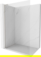 Mexen Kioto-X L Стена за душ Walk-in 80 x 200 см, прозрачно 10 мм, четкан никел - 800-080-107-97-00-X