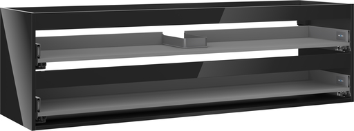 Корпус шкафче за мивка Mexen Box-A 160 cm, 2 чекмеджета, черен гланц - 91AX0-1600-470-2-70