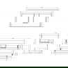 Mexen Box-A корпус шкаф под умивалник 80 см, 2 чекмеджета, орех - 91AX0-0800-470-2-86