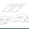 Mexen Box-A корпус шкаф под умивалник 90 см, 2 чекмеджета, орех - 91AX0-0900-470-2-86