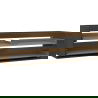 Мексен Бокс-A корпус шкаф за мивка 160 см, 2 чекмеджета, орех - 91AX0-1600-470-2-86