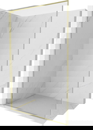 Mexen Kioto-XF L душ панел за душ кабина тип Walk-in с рамка 120 x 202 см, прозрачен 10 мм, златист мат - 800-120-174-55-00-XF