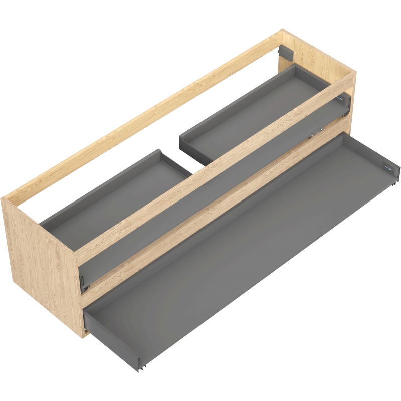 Mexen Box-A корпус шкаф под умивалник 160 см, 2 чекмеджета, дъб - 91AX0-1600-470-2-81