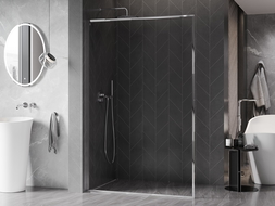 Mexen Kioto-F L Стенен панел за душ Walk-in с рамка 85 x 202 см, прозрачна 8 мм, хром - 800-085-174-01-00