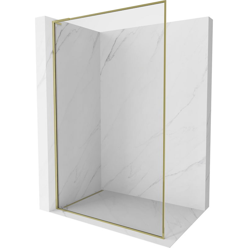 Mexen Kioto-F L душ кабина Walk-in с рамка 55 x 202 cm, прозрачна 8 mm, златна - 800-055-174-50-00