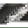 Mexen Kioto-F L Душ кабина Walk-in с рамка 60 x 202 cm, прозрачна 8 mm, златна - 800-060-174-50-00