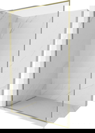 Mexen Kioto-F L Душ екран Walk-in с рамка 100 x 202 см, прозрачен 8 мм, златен - 800-100-174-50-00