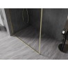 Mexen Kioto-F L Душ параван Walk-in с рамка 105 x 202 см, прозрачен 8 мм, златисто