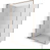 Mexen Kioto-F L душ кабина Walk-in с рамка 110 x 202 cm, прозрачна 8 mm, розово злато - 800-110-174-60-00