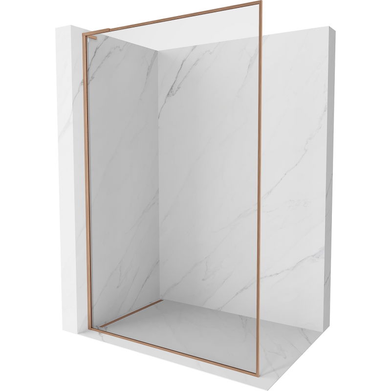 Mexen Kioto-F L душ кабина Walk-in с рамка 100 x 202 cm, прозрачна 8 mm, матирана мед - 800-100-174-65-00
