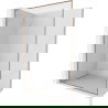 Mexen Kioto-F L душ кабина Walk-in с рамка 100 x 202 cm, прозрачна 8 mm, матирана мед - 800-100-174-65-00