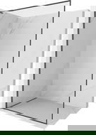 Mexen Kioto-F L Стенна душ кабина Walk-in с рамка 110 x 202 cm, прозрачна 8 mm, полирано сиво - 800-110-174-66-00