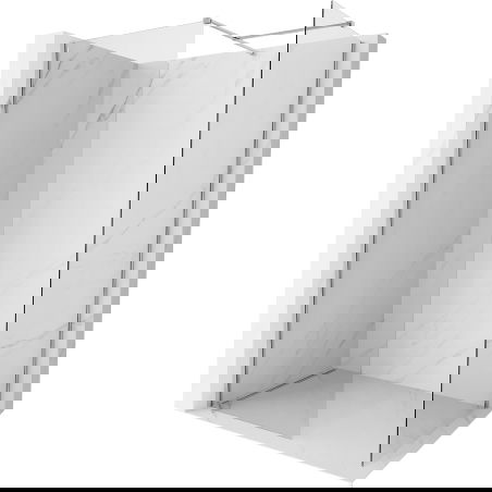 Mexen Kioto-X душ-преграда Walk-in 130 x 70 см, прозрачна 10 мм, хром - 800-130-202-01-00-070-X