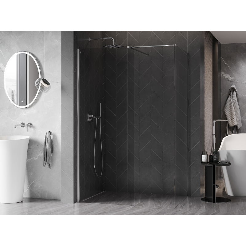Mexen Kioto-X преграда за душ Walk-in 100 x 90 cm, прозрачно 10 mm, хром - 800-100-202-01-00-090-X