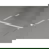 Mexen Kioto-X Душ-корпус Walk-in 140 x 100 cm, прозрачен 10 мм, бял - 800-140-202-20-00-100-X