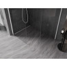 Mexen Kioto-X душ преграда Walk-in 130 x 110 см, прозрачен 10 мм, бял - 800-130-202-20-00-110-X