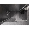 Mexen Kioto-X душ преграда Walk-in 130 x 110 см, прозрачен 10 мм, бял - 800-130-202-20-00-110-X