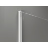 Mexen Kioto-X душ преграда Walk-in 130 x 110 см, прозрачен 10 мм, бял - 800-130-202-20-00-110-X