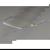 Mexen Kioto-X стена за душ Walk-in 140 x 90 cm, прозрачна 10 mm, златна - 800-140-202-50-00-090-X