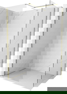 Mexen Kioto-X стена за душ Walk-in 150 x 100 cm, прозрачна 10 mm, златна - 800-150-202-50-00-100-X