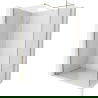Mexen Kioto-X стена за душ Walk-in 130 x 120 cm, прозрачно 10 mm, злато - 800-130-202-50-00-120-X