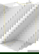 Mexen Kioto-X стена за душ Walk-in 80 x 70 см, прозрачна 10 мм, златна четкана - 800-080-202-55-00-070-X