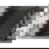 Mexen Kioto-X душ техника Walk-in 140 x 110 cm, прозрачен 10 mm, златисто четкан - 800-140-202-55-00-110-X
