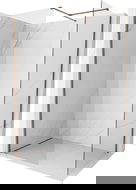 Mexen Kioto-X стена за душ Walk-in 90 x 90 cm, прозрачно 10 mm, розово злато - 800-090-202-60-00-090-X