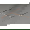 Mexen Kioto-X Душ стена Walk-in 150 x 120 см, прозрачна 10 мм, розово злато - 800-150-202-60-00-120-X