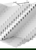 Mexen Kioto-X Душ-преграда Walk-in 160 x 70 cm, прозрачна 10 mm, черна - 800-160-202-70-00-070-X