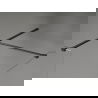 Mexen Kioto-X стена за душ Walk-in 130 x 100 см, прозрачна 10 мм, черна - 800-130-202-70-00-100-X