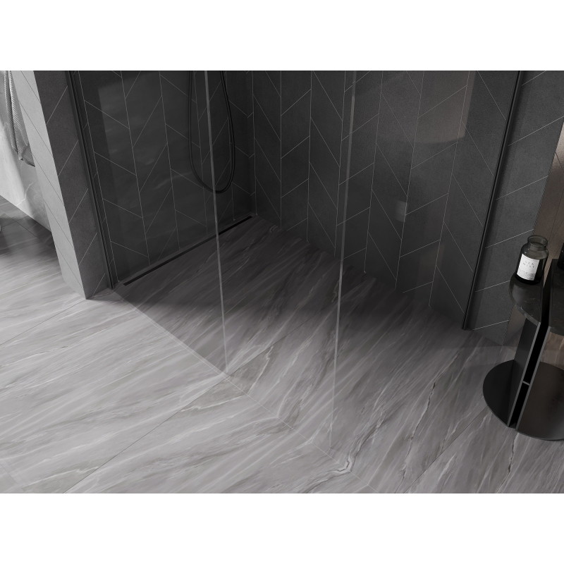 Mexen Kioto-X душ стена Walk-in 140 x 120 см, прозрачно 10 мм, gun metal - 800-140-202-95-00-120-X
