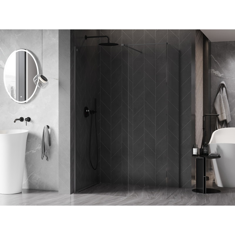 Mexen Kioto-X душ стена Walk-in 140 x 120 см, прозрачно 10 мм, gun metal - 800-140-202-95-00-120-X