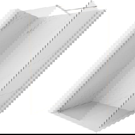 Mexen Kioto-X стена за душ Walk-in 90 x 70 cm, прозрачна 10 mm, никел мат - 800-090-202-97-00-070-X