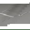 Mexen Киото-X душ параван Walk-in 100 x 100 cm, прозрачен 10 mm, четкан никел - 800-100-202-97-00-100-X
