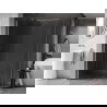 Mexen Kioto-X стена за душ Walk-in 130 x 120 cm, прозрачен 10 mm, матов никел - 800-130-202-97-00-120-X