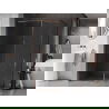 Mexen Kioto-XF душ преграда Walk-in с рамка 150 x 70 cm, прозрачно 10 mm, розово злато - 800-150-202-04-60-070-XF