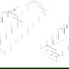 Mexen Kioto-F L Душ стена Walk-in с рамка 60 x 202 cm, прозрачен 8 mm, хром - 800-060-174-01-00