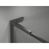 Mexen Kioto-F L стенна преграда за душ Walk-in с рамка 100 x 202 см, прозрачно 8 мм,