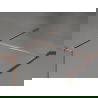 Mexen Kioto-XF стена за душ Walk-in с рамка 150 x 90 cm, прозрачно 10 mm, матова мед - 800-150-202-04-65-090-XF