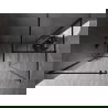 Mexen Kioto-XF преграда за душ тип Walk-in с рамка 130 x 80 cm, прозрачно 10 mm, черна - 800-130-202-04-70-080-XF