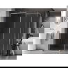 Мекскен Киото-XF стена за душ Walk-in с рамка 160x80 cm, прозрачна 10 мм, матиран никел - 800-160-202-04-97-080-XF