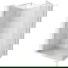 Mexen Kioto-XF преграда за душ тип Walk-in с рамка 130x110 cm, прозрачна 10 mm, матиран никел - 800-130-202-04-97-110-XF