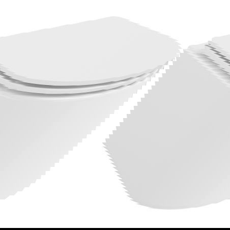 Mexen София тоалетна чиния Rimless с бавно падаща седалка, дюропласт, бяла гланц - 30540300