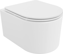 Mexen София WC Rimless с бавно падащо тънко седало, дуропласт, бял гланц - 30540300