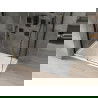 Mexen Omega душ кабина с плъзгащи се врати 140 x 80 см, прозрачна, черна + подложка Flat, бяла - 825-140-080-70-00-4010B